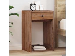 Vidaxl Mesa-de-cabeceira Com Gaveta Castanho 63 X 30 X 79 Cm