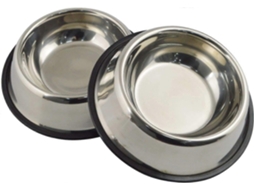 Tigela de Aço Inoxidável para Cães com Base de Borracha, Ideal para Todos os Animais de Estimação AQUAFORGE
