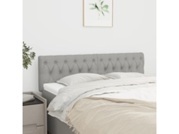 Cabecero 2 piezas Tela 80x7x78/88 cm Gris Claro