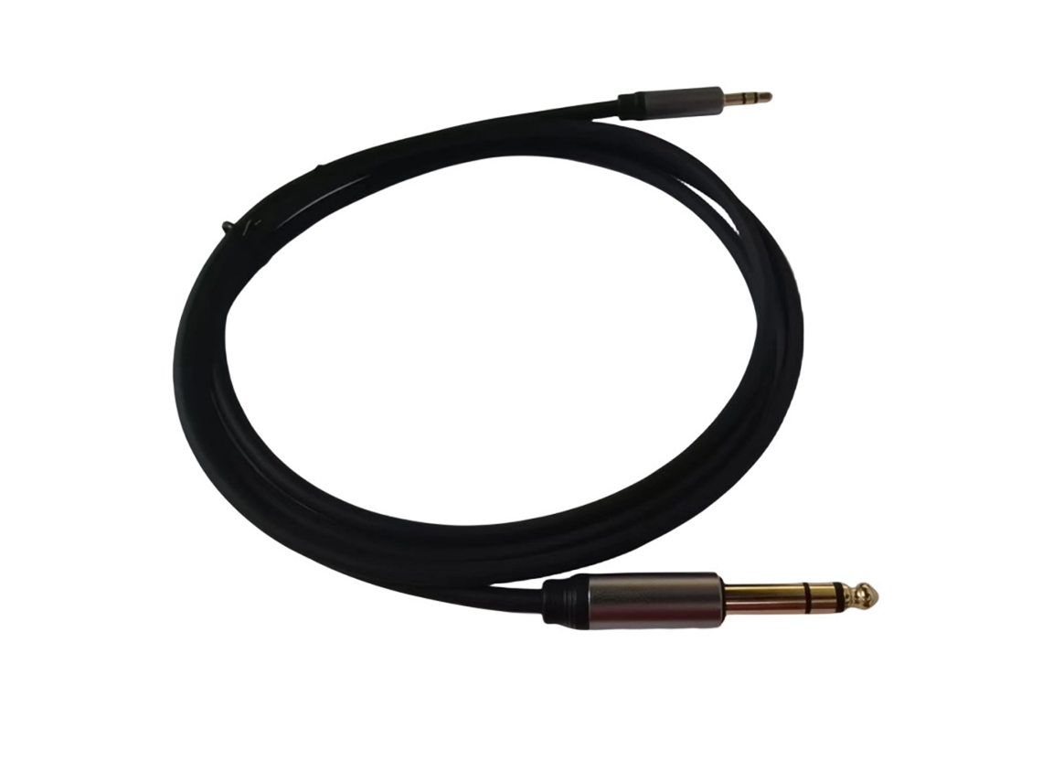 Cabo Adaptador Auxiliar de 3,5 Mm para 6,5 ​​mm AQUAFORGE (conversor Aux Macho Áudio Estéreo Mixagem, Amplificador e Cd Player)