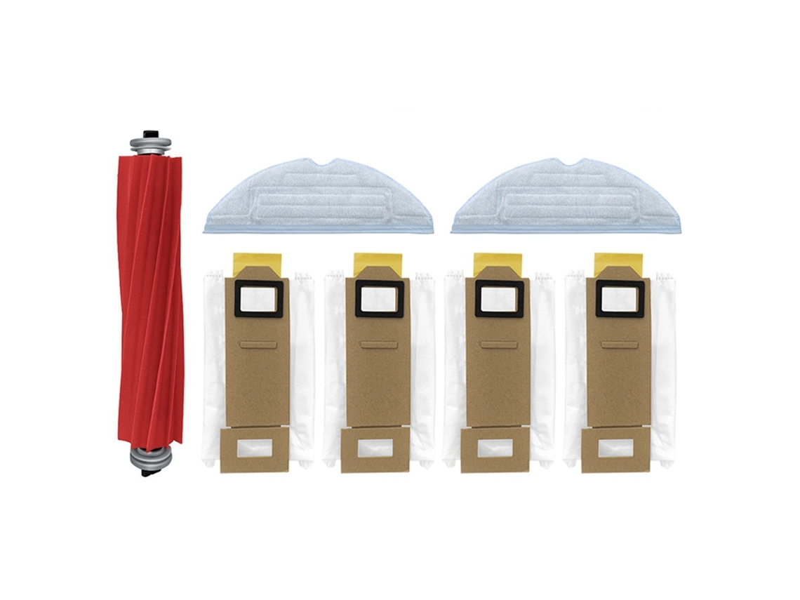 7 pçs escova principal saco de pó panos mop para xiaomi roborock s7 t7s plus limpeza doméstica aspirador peça substituição