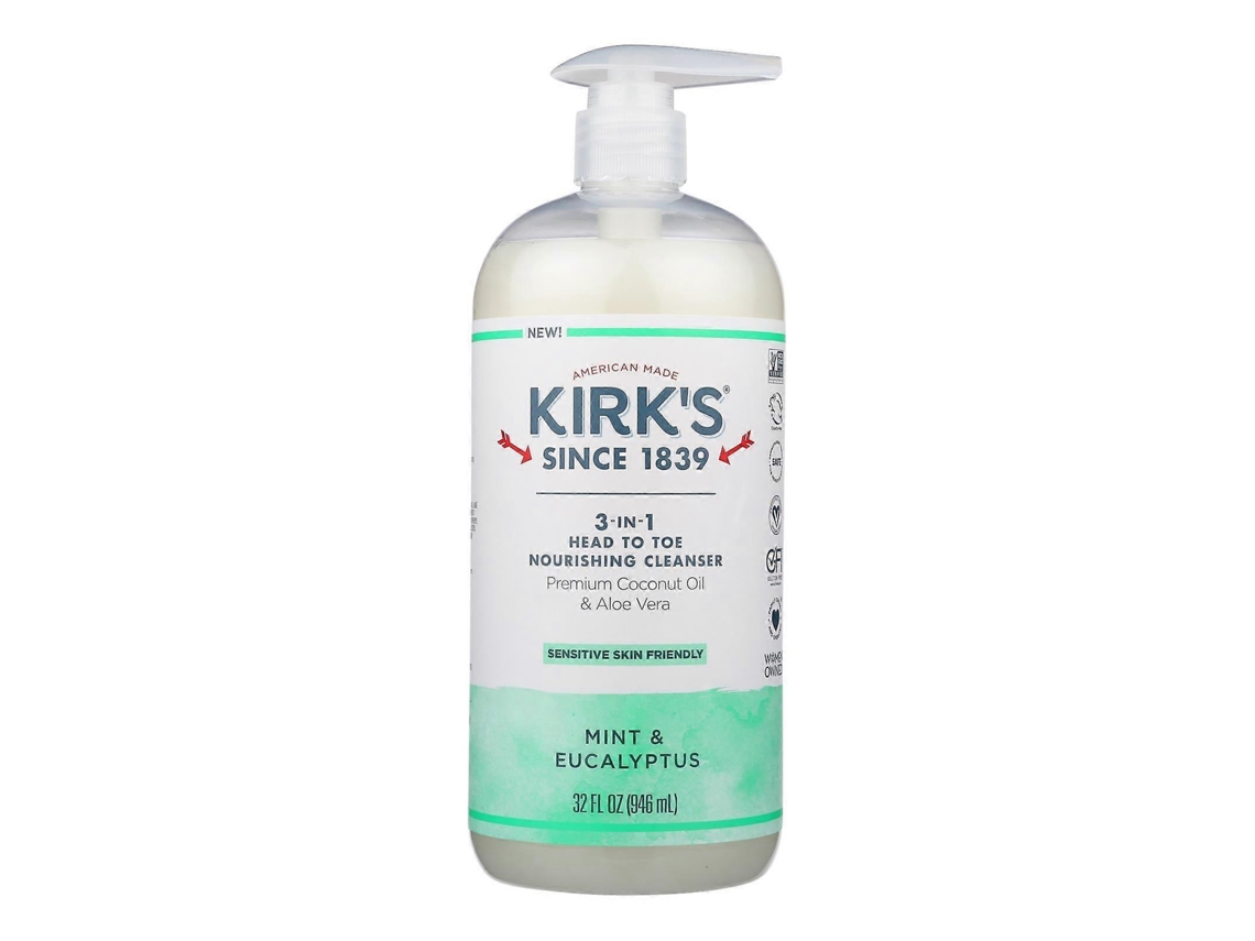 Kirk's Natural - Sabonete Facial 3 Em 1 Com Hortelã E Eucalipto - 1 Unidade - 946 Ml