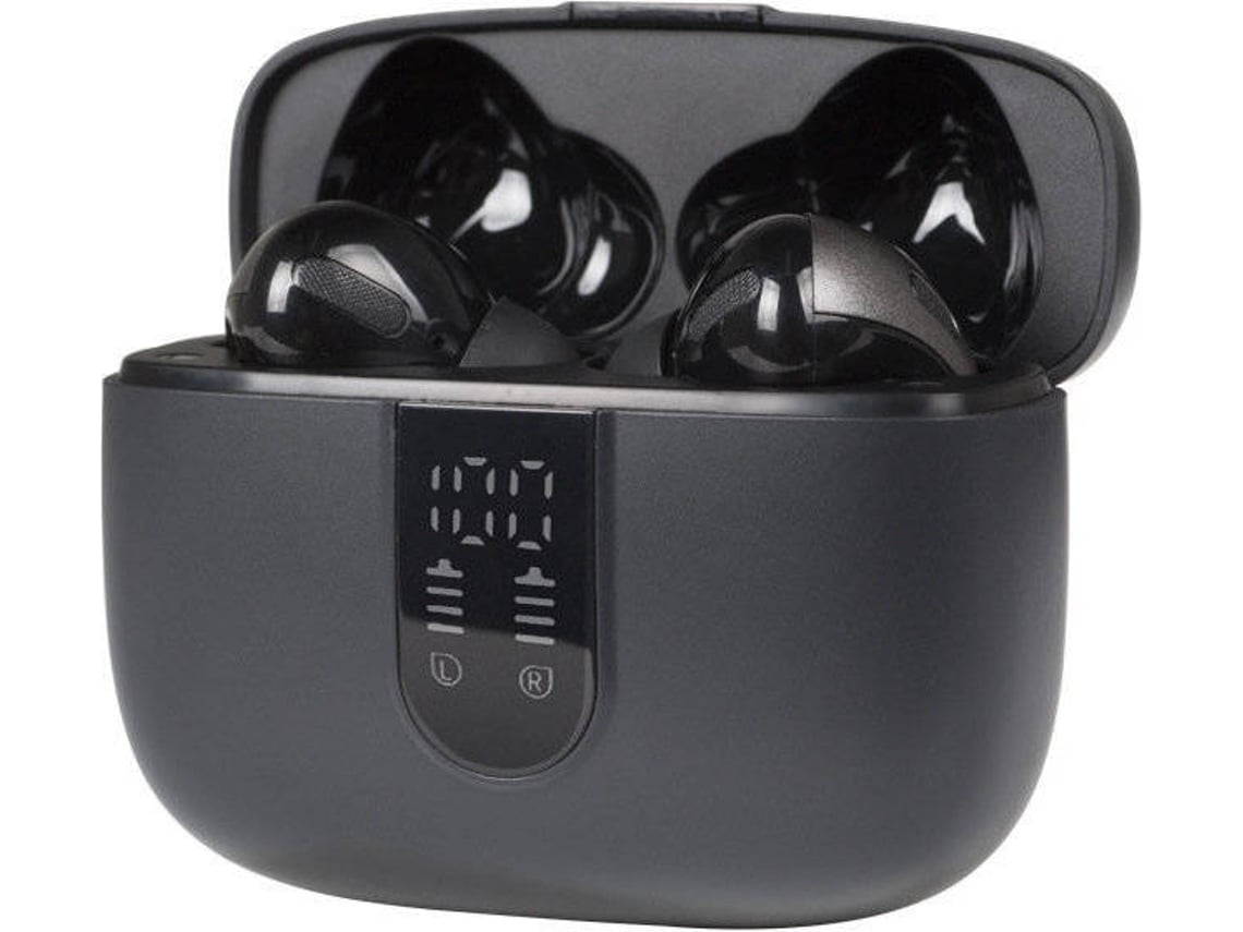 Auriculares Bluetooth True Wireless ENZONS  Sem Fio 5.0 Estéreo Intra- e Tela Lcd Ipx7Preto