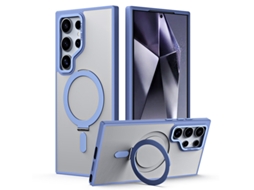 Nova Capa Magnética Fosca À Prova De Choque Da Samsung Para Galaxy S24 Ultra - Azul Yuanfeng