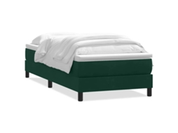 Cama com Molas em Veludo Verde Escuro MAISON EXCLUSIVE (200x220 cm)