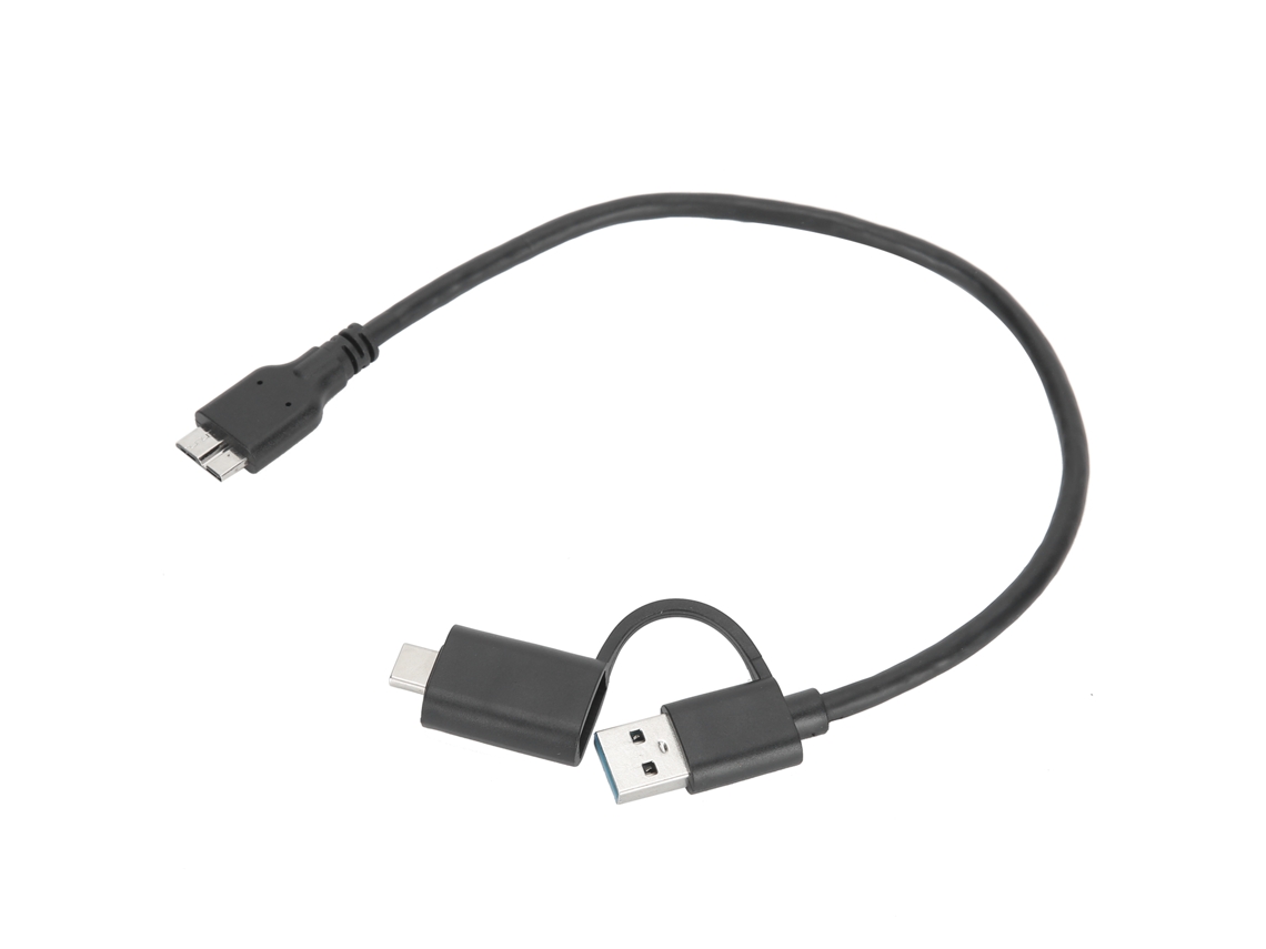 Aetheria cabo de Transmissão de Dados 2 em 1 Usb c Usb3.0 para Microusb3.0 Pvc para Disco Rígido (type c)