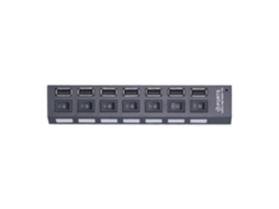 Multi Usb 2.0 Hub Usb 2.0 Splitter Adaptador De Alimentação 4-7 Portas Expansor Múltiplo Usb 2.0 Hub Com Com 7 Portas Preto*