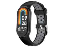 Pulseira De Silicone Com Plugue De Aço Bicolor Para Xiaomi Mi Band 8