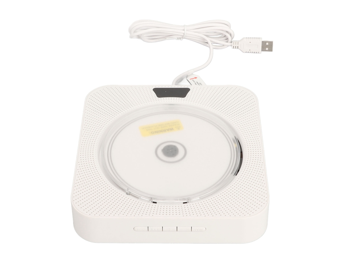 Leitor de Cd de Parede AQUAFORGE Bluetooth com Porta Multifuncional e Controle Remoto