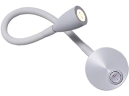Luminária De Parede Led Flexível Para Cabeceira Com Interruptor, Luz De Leitura Moderna E Suave Para Quarto, Escritório