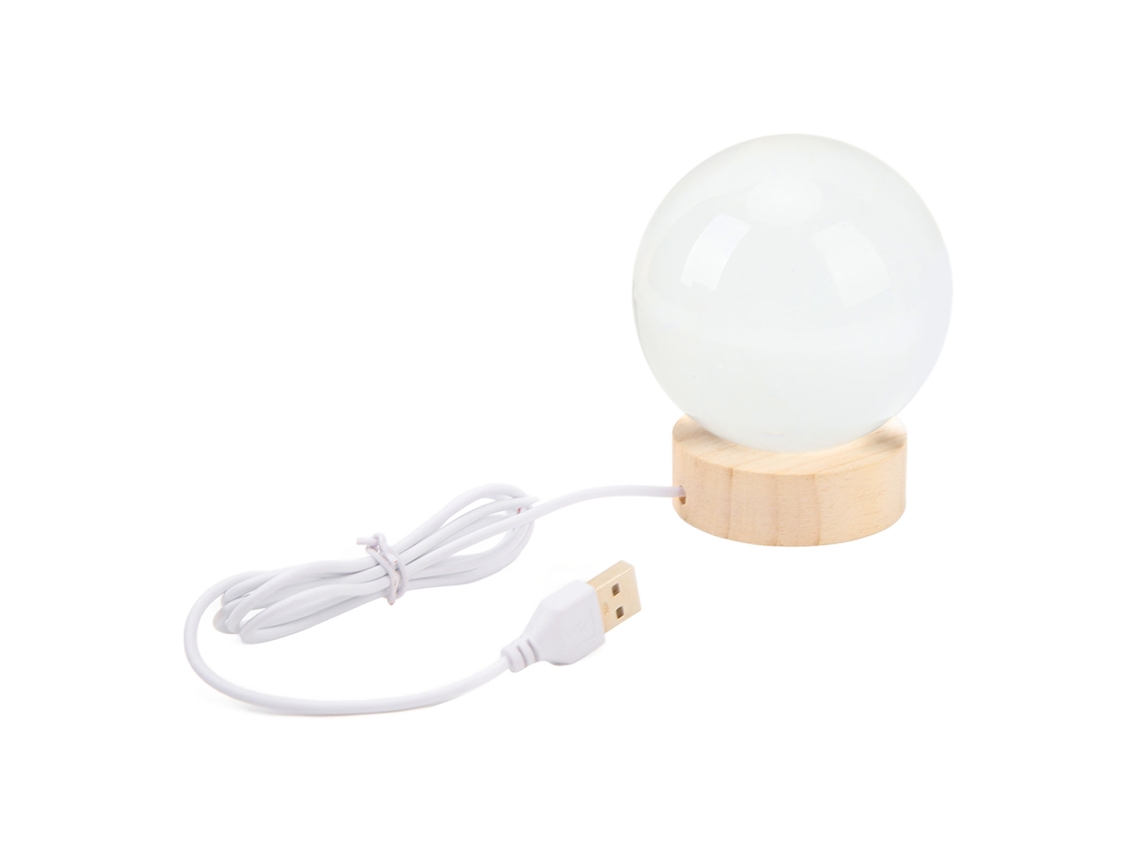 Rebe-adorno De Bola De Cristal Ballena Con Base Iluminada Colorida Esférica Lâmpada De Noite Criativa Para Crianças, Adolescentes, Meninas E Meninos