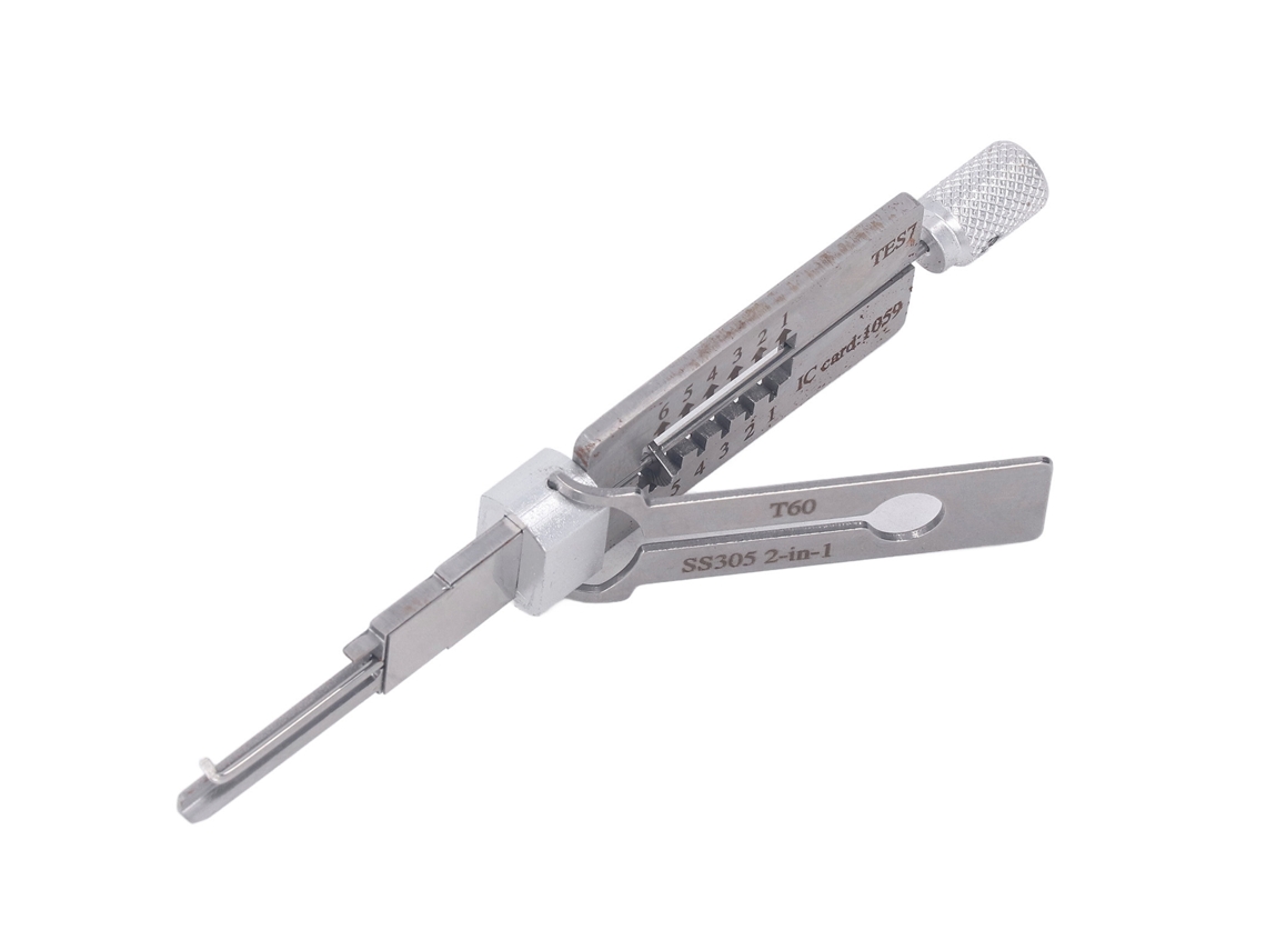 Laxiscreed Ferramenta De Decodificação 2-em-1 Para Uso Civil E Profissional Em Aço Inoxidável