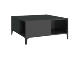 Mesa de Centro Derivados de Madeira Preto MAISON EXCLUSIVE (80x80x36,5 cm)