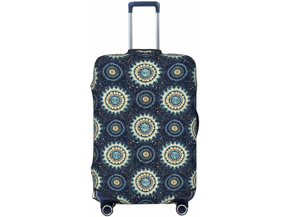 Capa para Mala Novastar Estampa Floral Abstrata 81 cm Tecido Poliéster Viagens