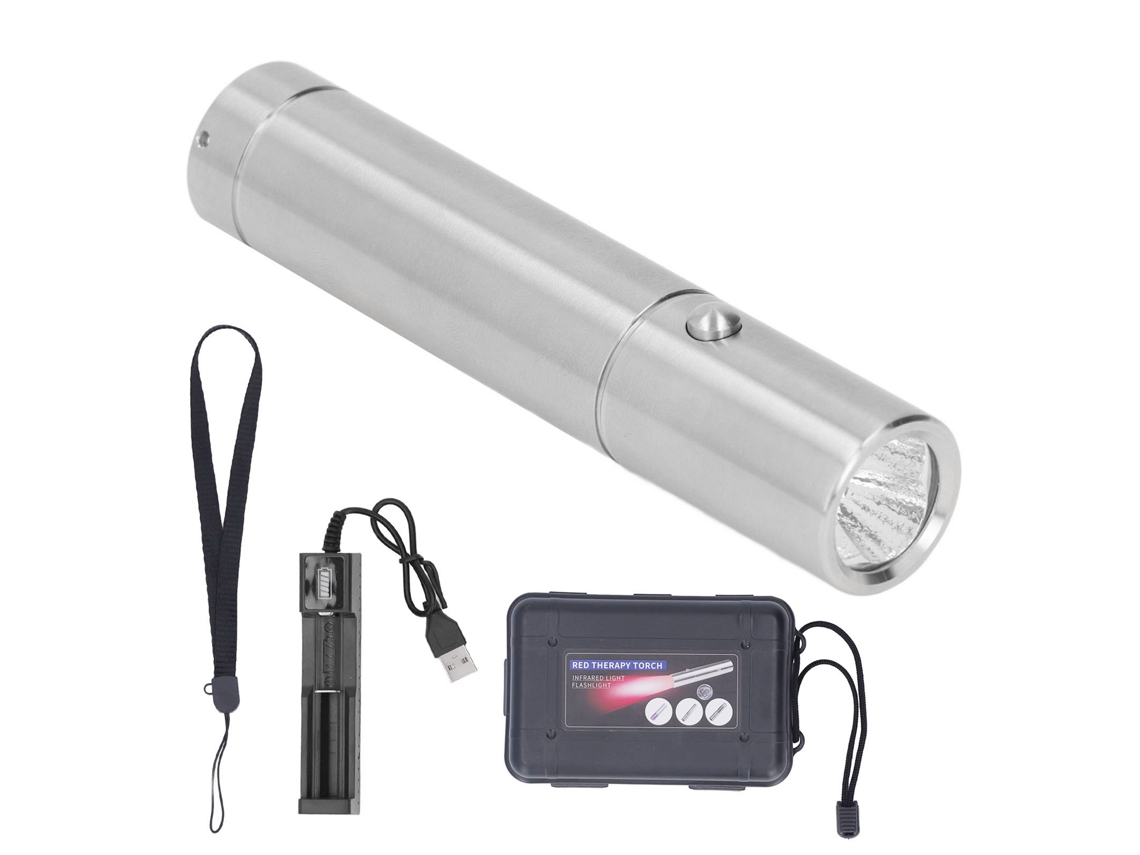 Lanterna Led de Luz Infravermelha 630 660 850nm para Terapia, Alívio de Inconforto Muscular e Articular | S/MARCA