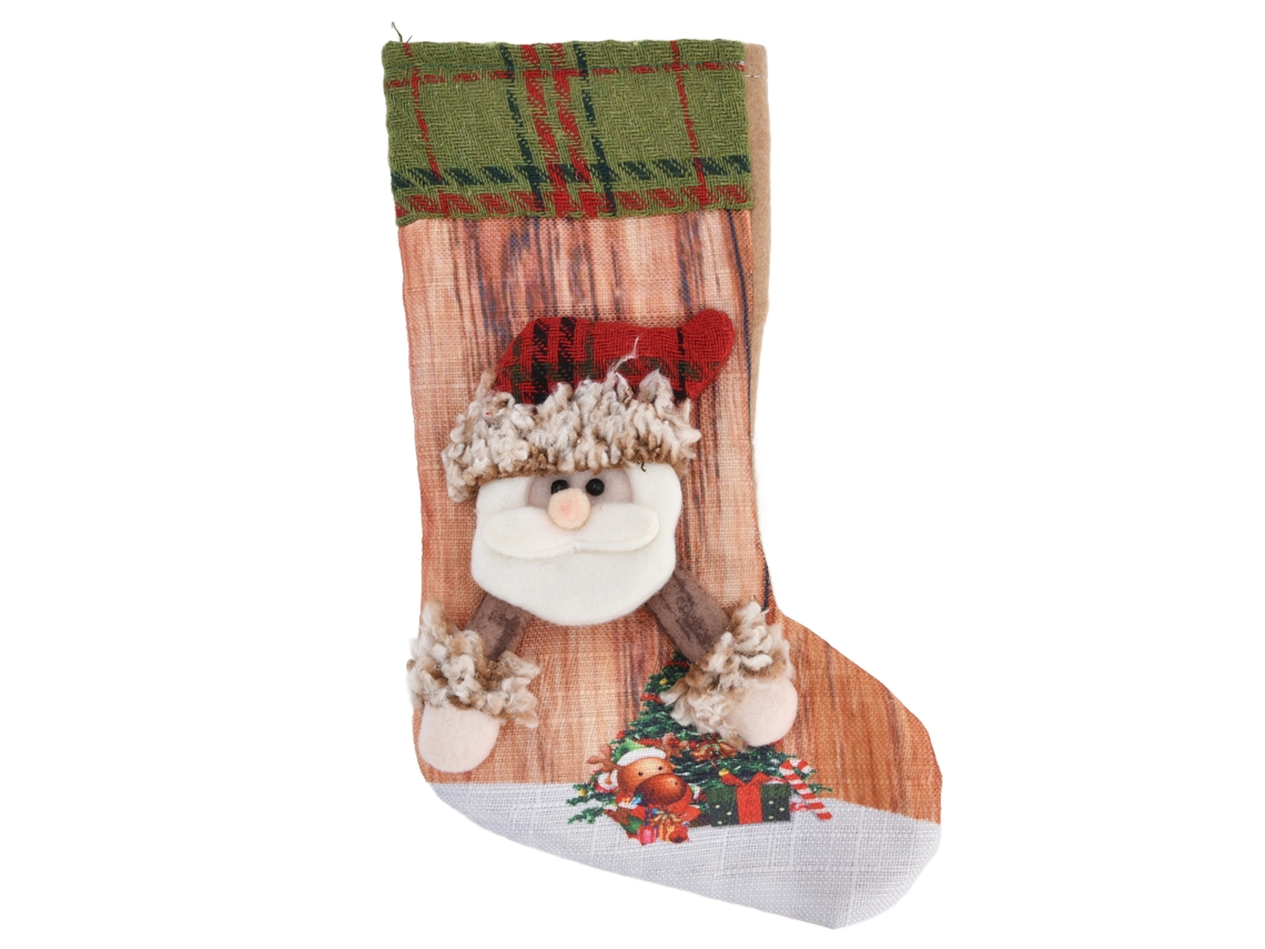 Meia de Natal 3D para Presente e Decoração LAXISCREED