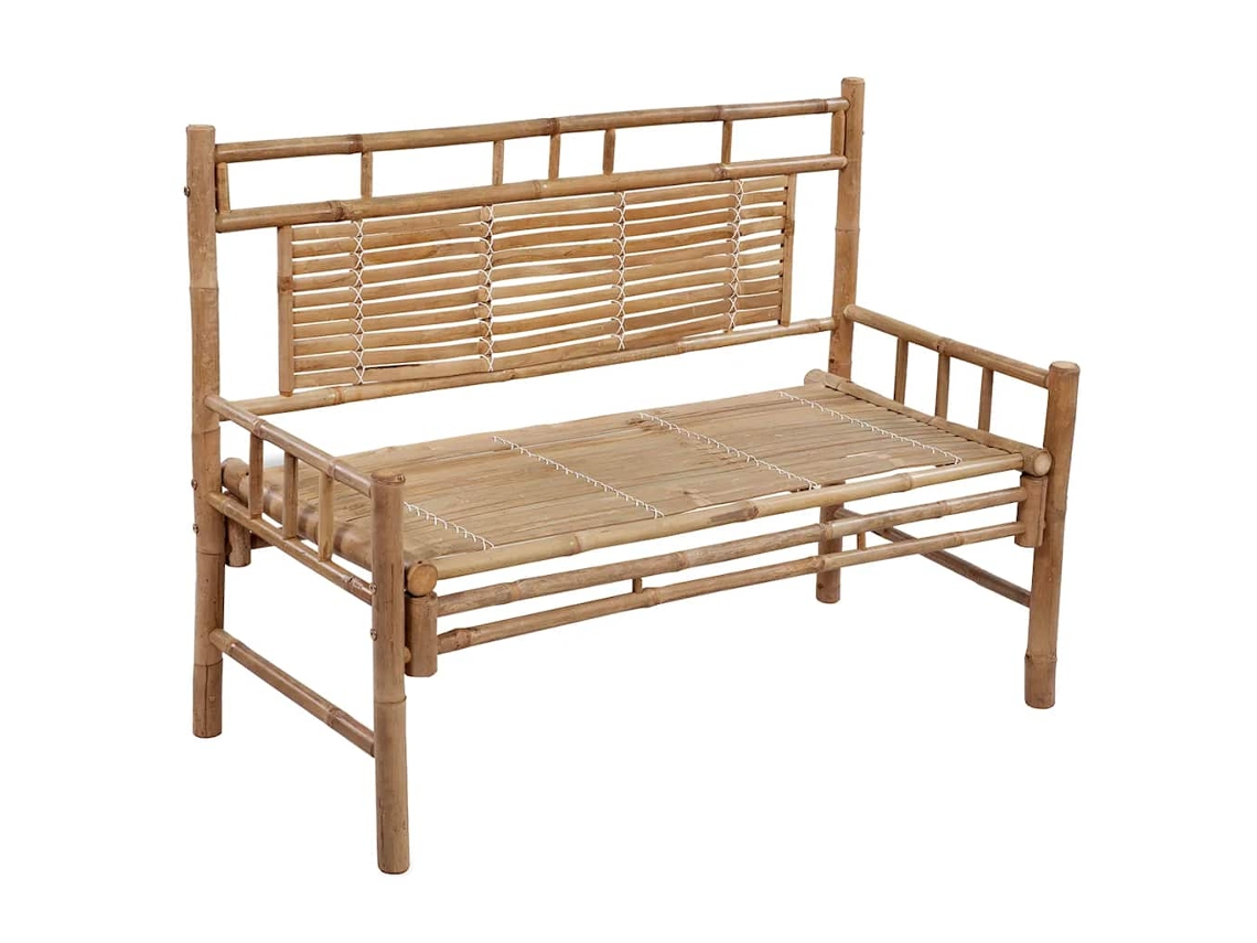 Maison Exclusive - Banco De Jardim Com Almofadão 120 Cm Bambu