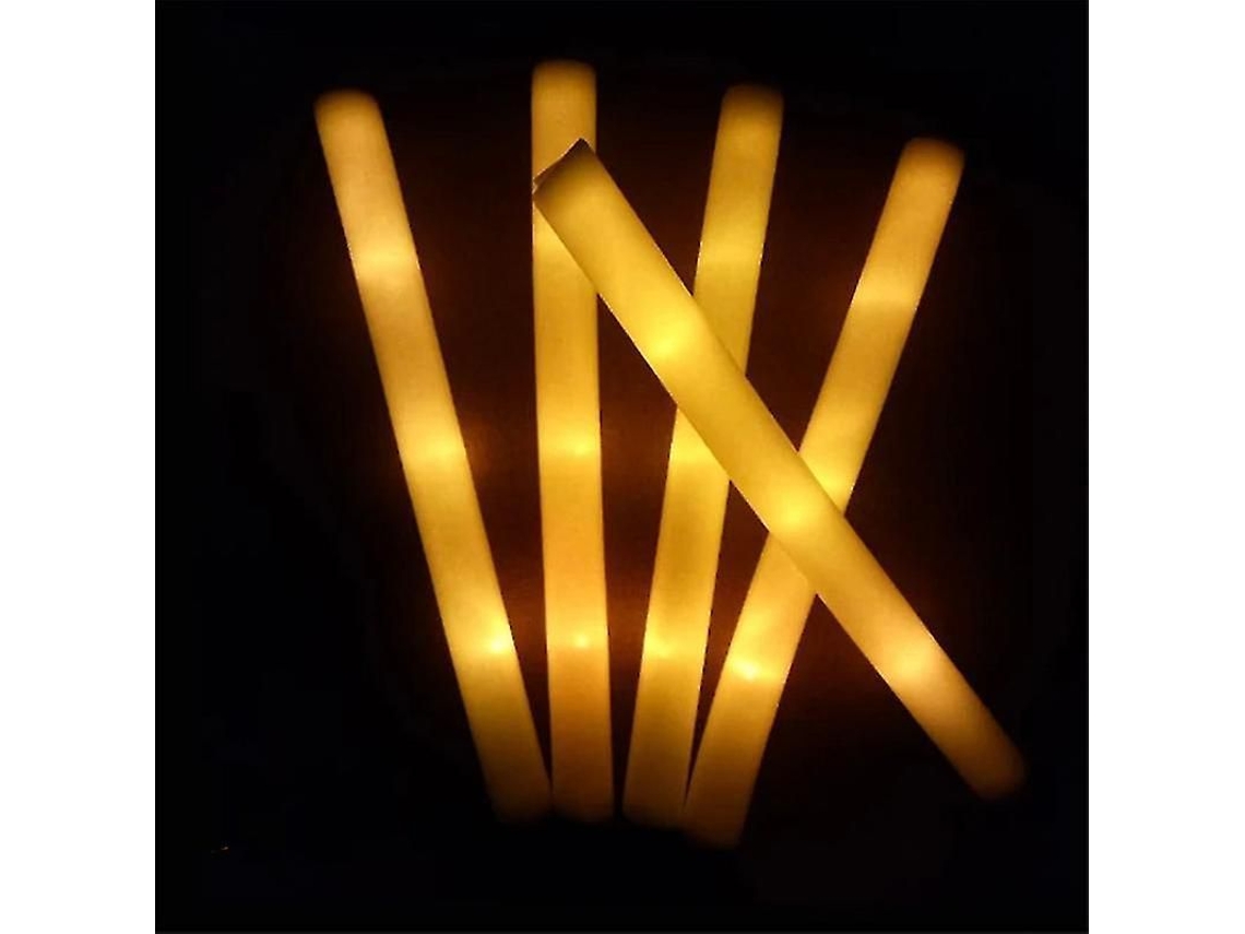 Palo De Espuma Led Multicolor Para Festas Com 12h De Iluminação - 60/50/30/15/12 Unidades 30 Peças Amarelo