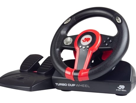 Volante + Pedais FR-TEC Turbo Cup Wheel FT7012 (Outlet Caixa Aberta - Nintendo Switch - Preto)