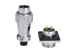 Laxiscreed Conector De Aviação De Metal Com 2 Pinos, À Prova De Água, Liga De Zinco