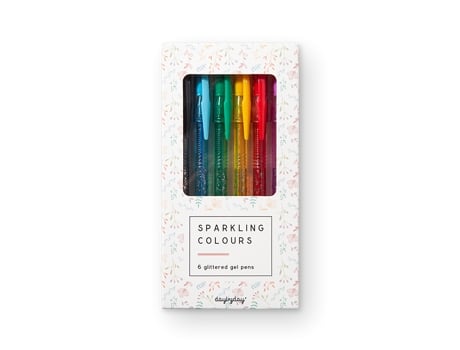 Livro Sparkling Colours - 6 Glittered Gel Pens De Aavv (português)