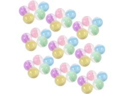 Cápsulas Redondas Preenchidas De 70 Mm, Semitransparentes, Para Macarons, Em Plástico Sólido.