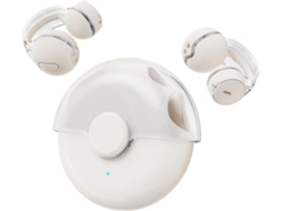 Fones Abertos Esportivos Sem Fio Bluetooth 5.3 JIAPEI com 50h Reprodução, Condução Aérea, Microfones Enc, Ip6, Branco