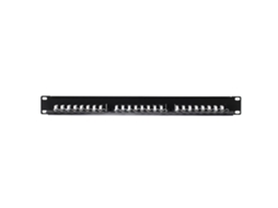 Painel de Patch 19 Netrack 24 Portas Cat.6 Utp, Com Prateleira