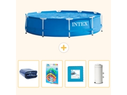 Intex Piscina Com Estrutura Redonda - 366x76 Cm - 5-peças S55