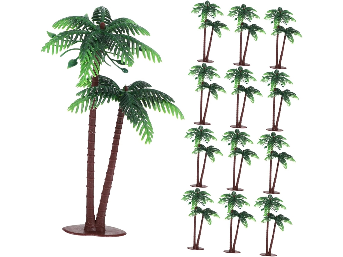 Conjunto De 15 Peças De Decoração Para Mesa, Bolos, Aquários E Jardins. Enfeite Decorativo De Coquei Gokoco