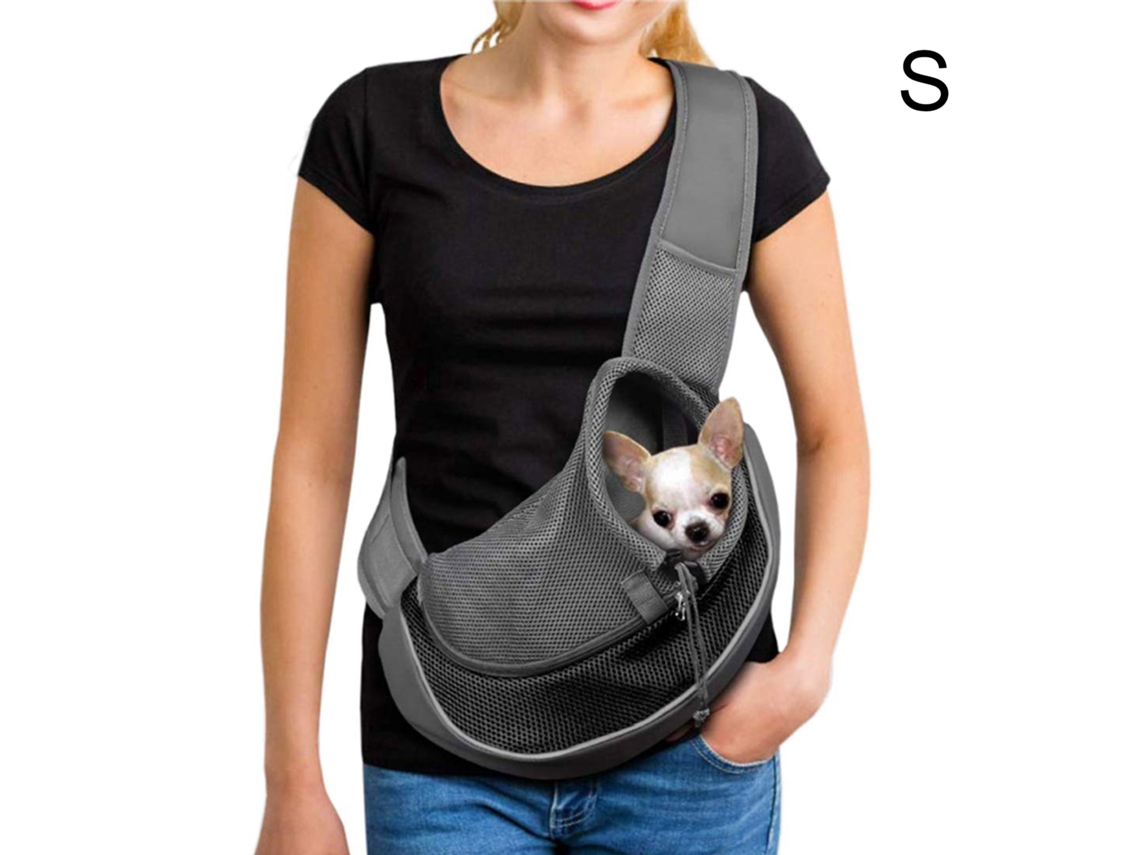 Mochila de Transporte para Cães e Gatos AQUAFORGE respirável em malha com abertura frontal G