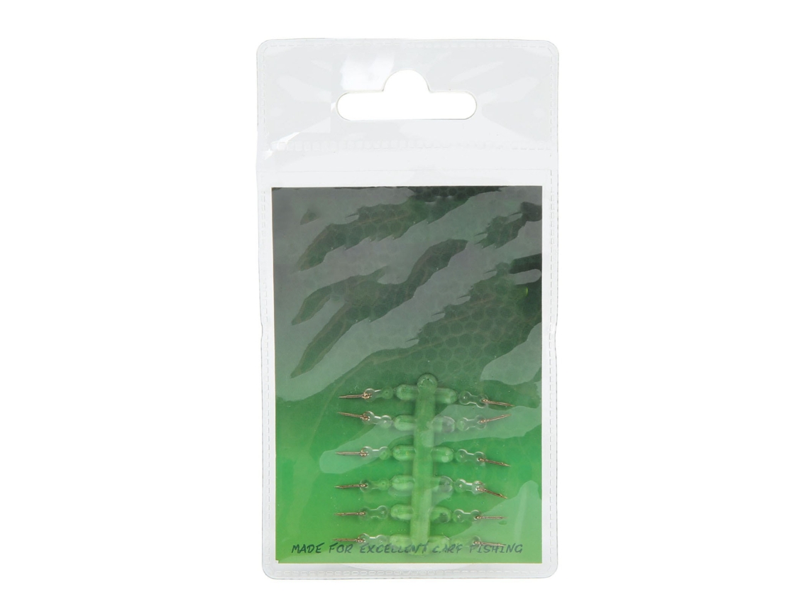 12pcs Espiga de Isca para Anzol de Carpa em Aço Inoxidável Resistente à Corrosão Leve | S/MARCA