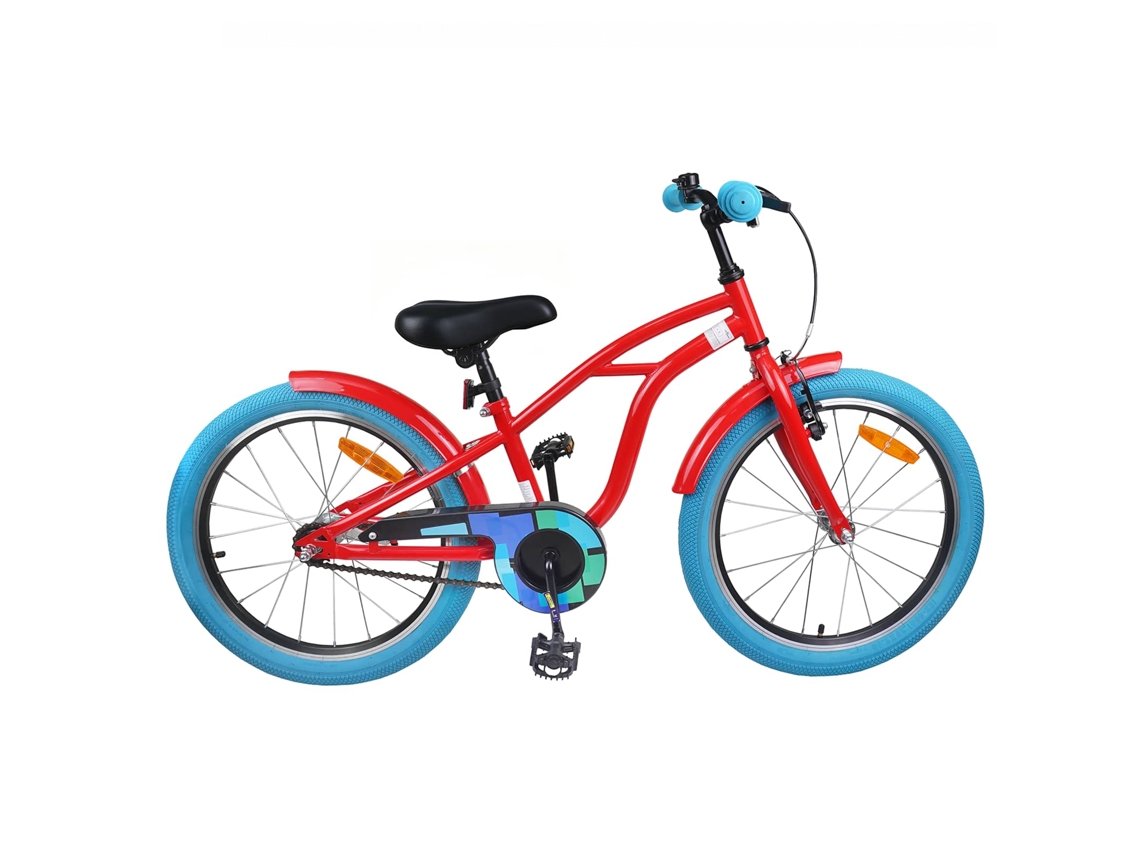 Vidaxl Bicicleta Infantil 20 Polegadas Para 6-11 Anos Vermelho