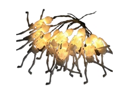 Laxiscreed Luz De Halloween Led Com Aranha, Abóboras E Esqueleto, 1,5m, Usb