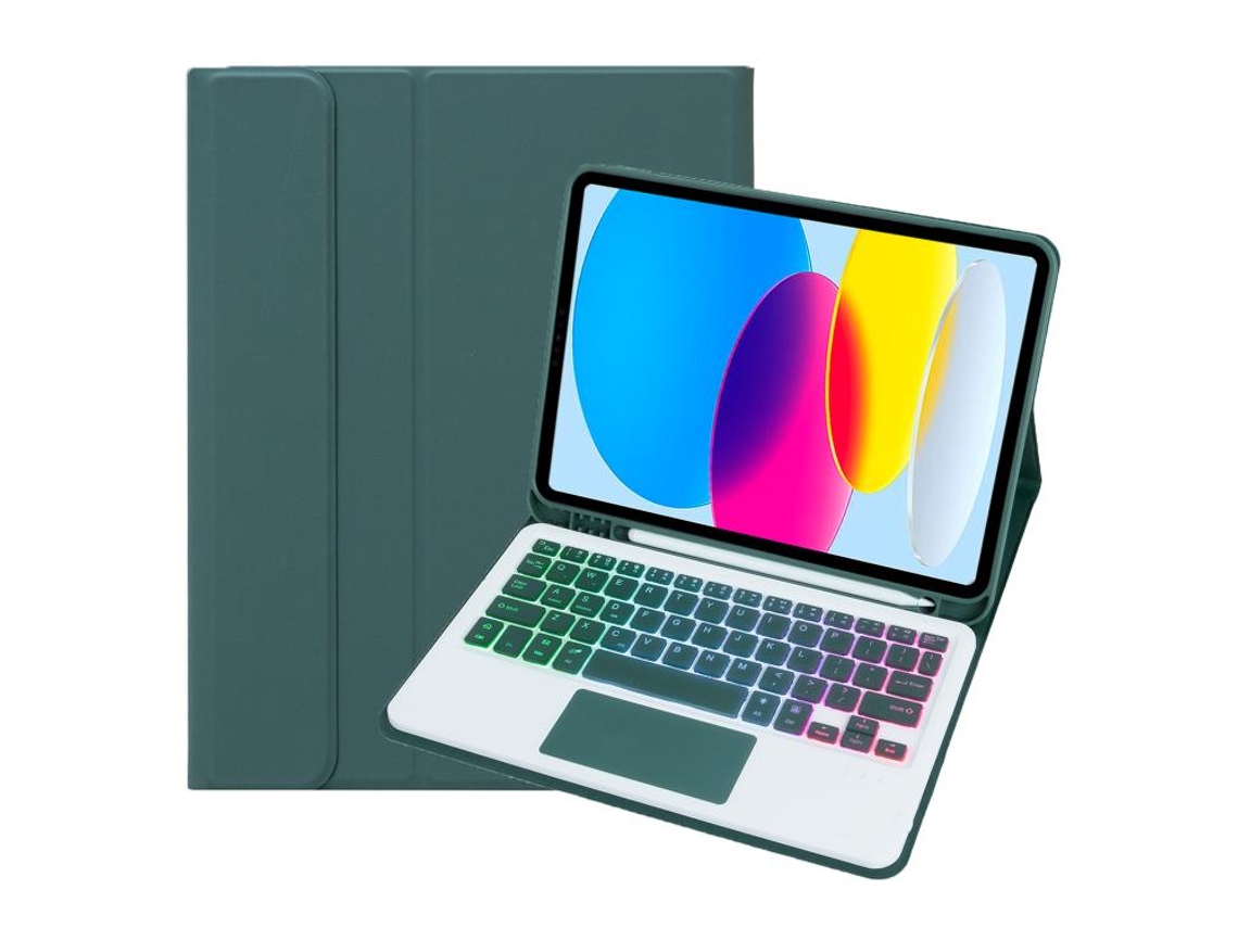 Capa Com Teclado Bluetooth Retroiluminado E Slot Para Caneta Para Ipad Pro 11 2024 11 Polegadas Português