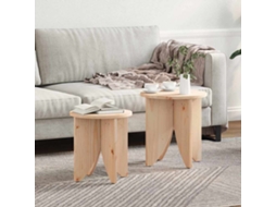 Vidaxl Mesa De Centro 2 Pcs Natural