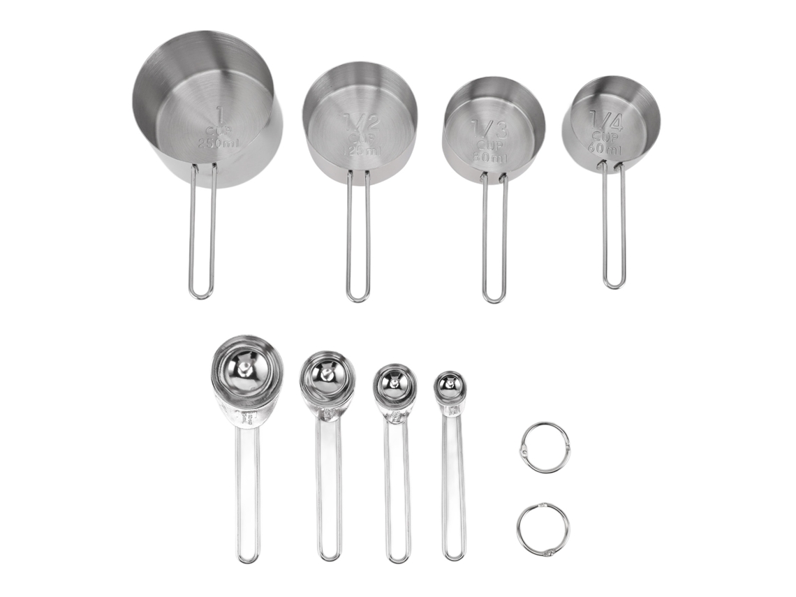 Medidores de Aço Inox 8 Peças LAXISCREED
