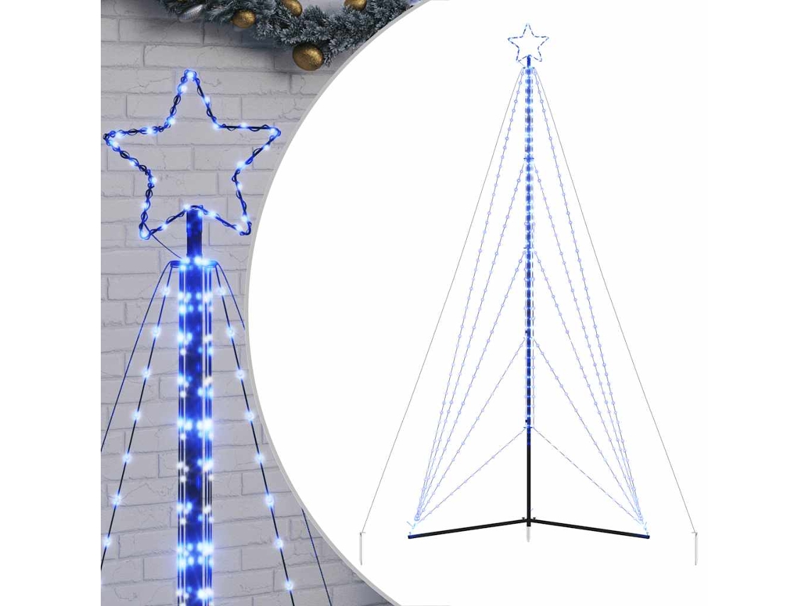 Led Christmas Tree, Led Christmas Trees Vidaxl Azul Aço (400 Cm)