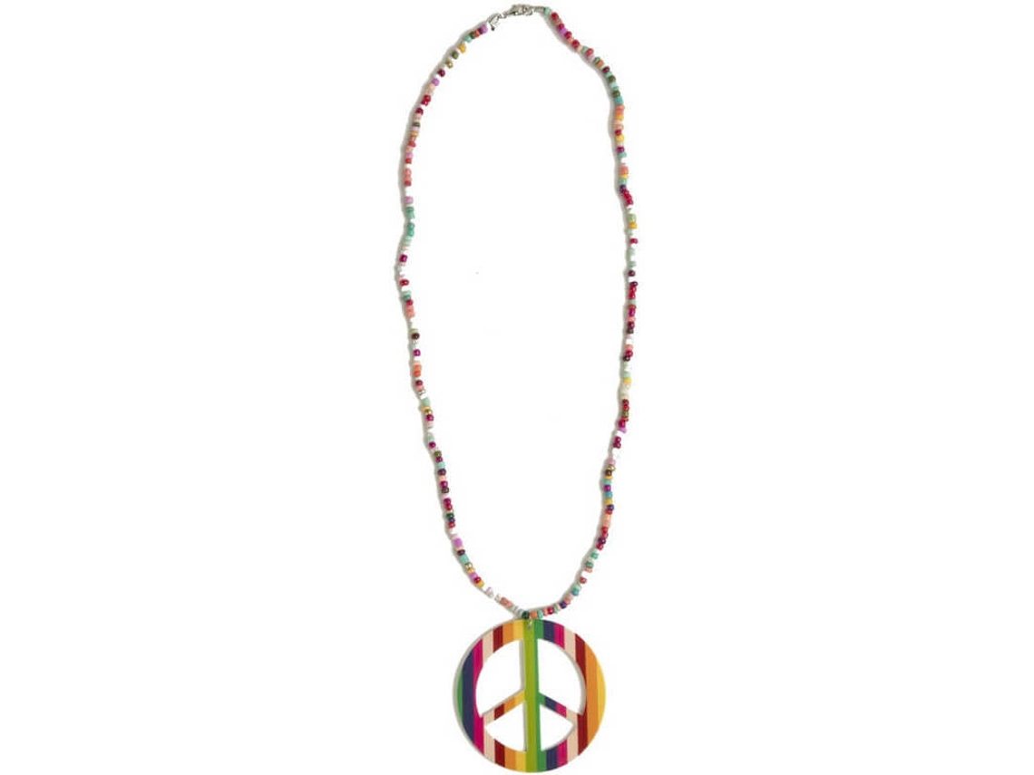 Colar DISFRAZZES De Hippie Multicolor