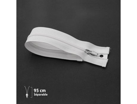 Fechadura Éclair Eclair Z52 Separável 6mm 95 Cm Branco