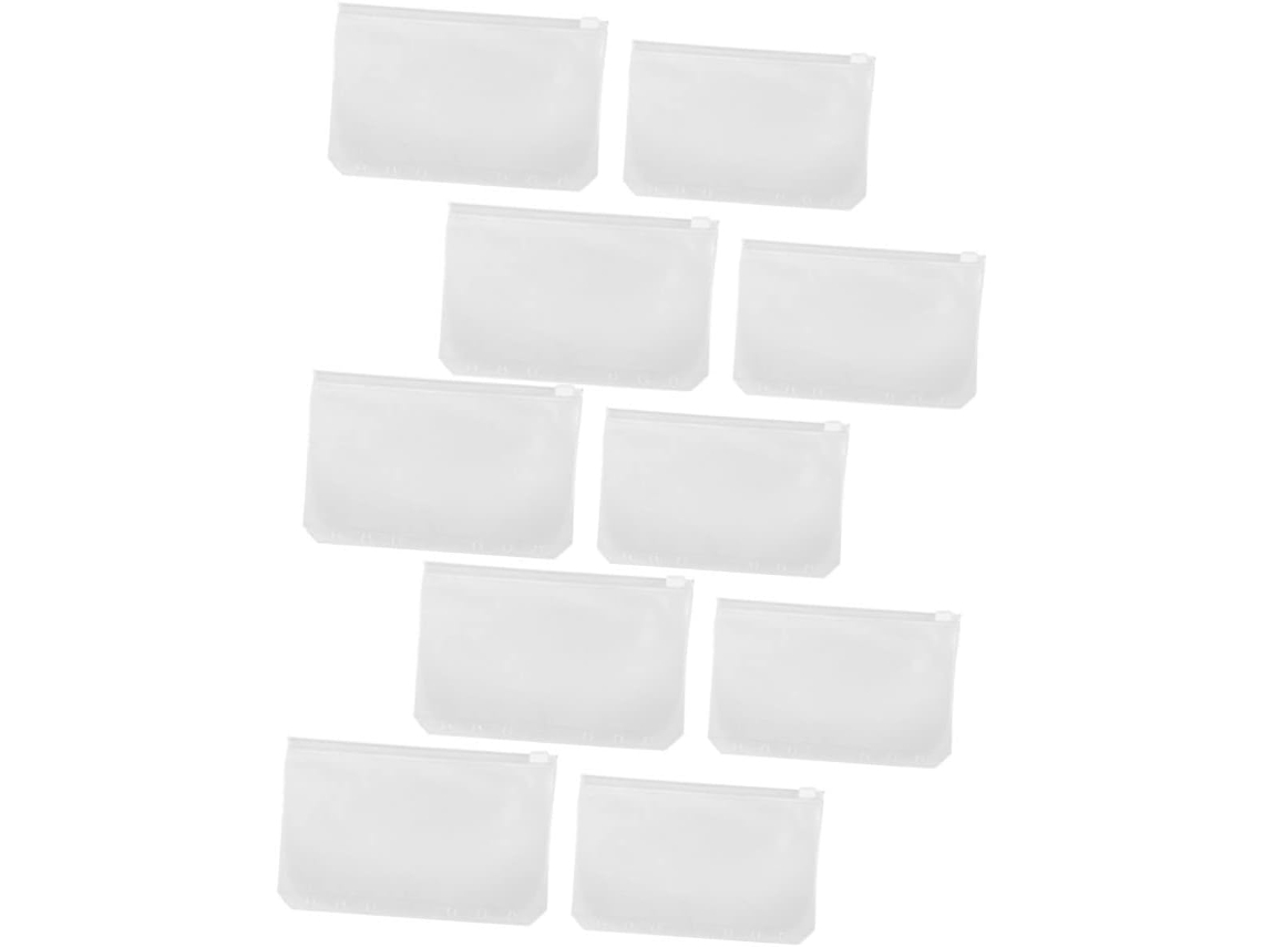 Pacote Com 20 Pastas Transparentes De Pvc Com Zíper Para Armazenamento De Arquivos. Gokoco