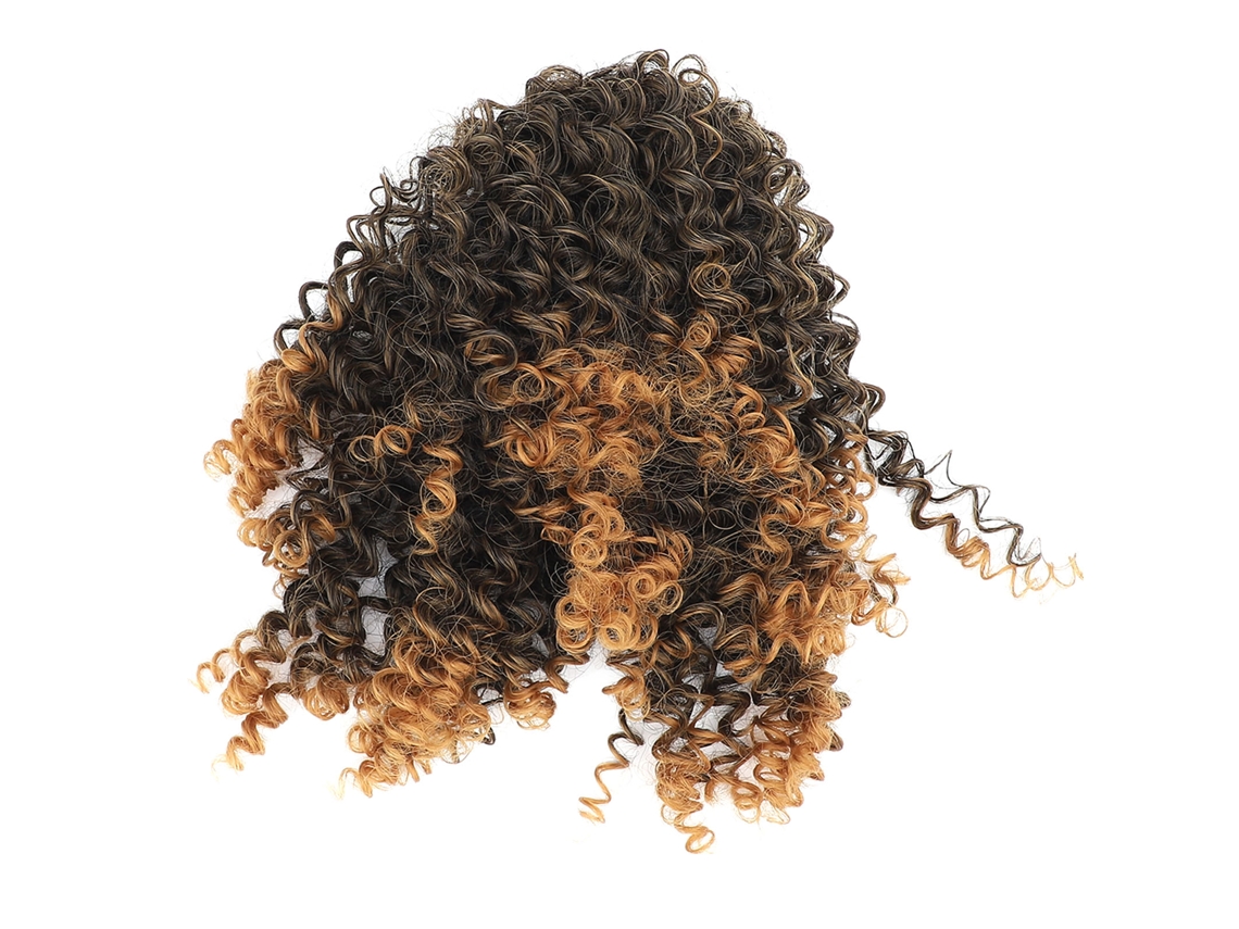 Ponytail De Cabelo Curto Cacheado Com Extensão Para Mulheres E Meninas