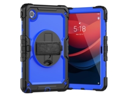 Capa Para Tablet Lurelia, Compatível Com Lenovo Lenovo M11 Hd 11 Tb330fu/tb331fc 2024, Azul, Tpu, Suporte Giratório, Proteção Antiquedas