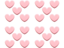 Lurrose - 20 Clipes de Plástico em Formato de Coração Rosa para Sacos Leves, Ideais para Armazenamento na Cozinha e Em