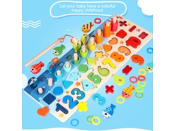 Quebra-cabeça De Números De Madeira Jogo Educativo Aprendizagem Pré-escolar Brinquedo Para Crianças 3-6 Anos