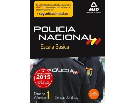 Livro Policia Nacional.Escala Básica.Vol.1 de Vários Autores
