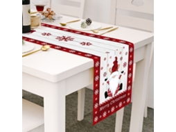 Toalha De Mesa De Algodão E Linho Listrada De Papai Noel, Decoração De Natal Para Mesas De Jantar E Mesas De Centro