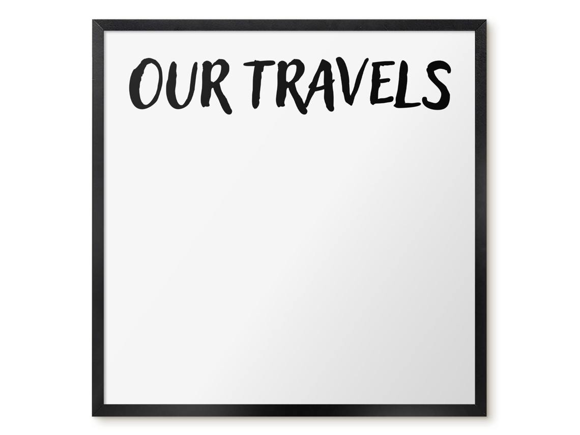 Magnetic Wall Board Our Travels For The Office Espelharte (50x50 Cm)