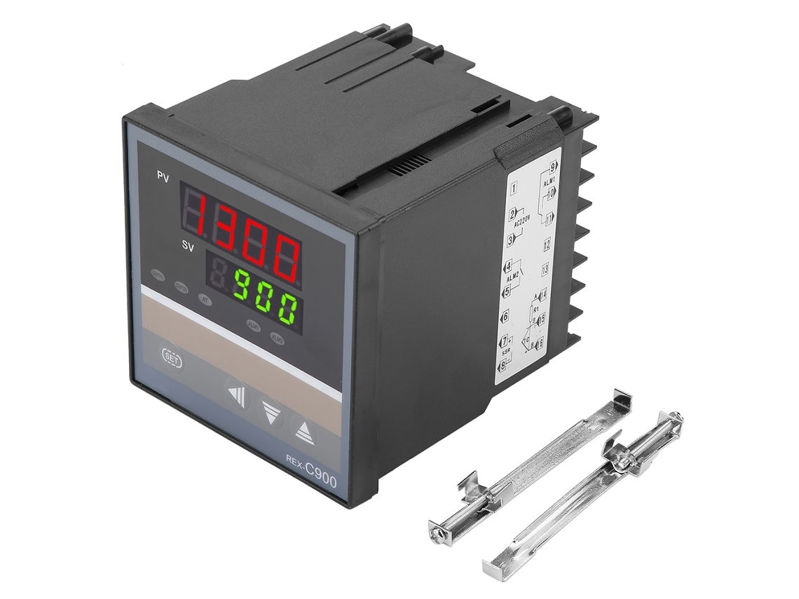Controlador de Temperatura Digital rex c900 com saída ssr e função de alarme