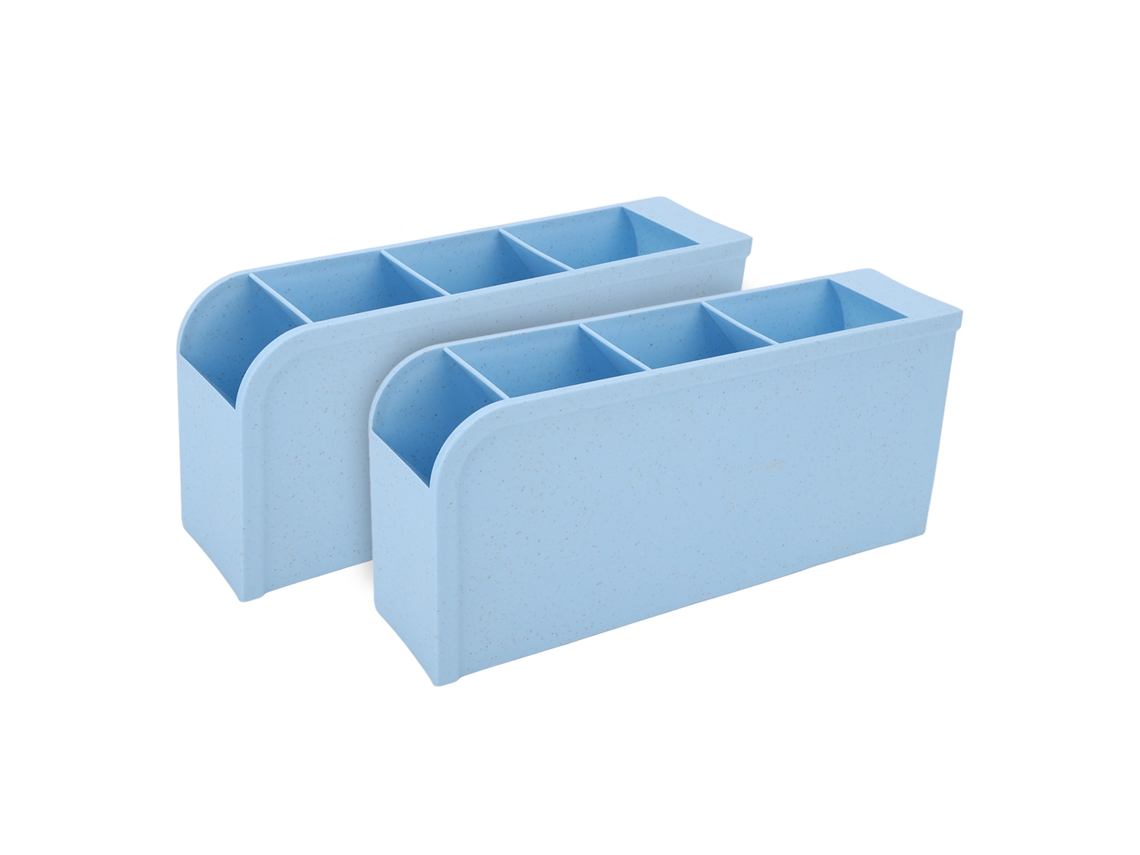 2pcs Caixa De Armazenamento Para Pincéis De Maquiagem Com Base Estável